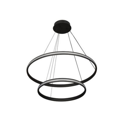 LED-dimmbare Pendelleuchte mit Seilaufhängung, 90 W / 230 V, 3000–6500 K, Ø 60 cm + Fernbedienung