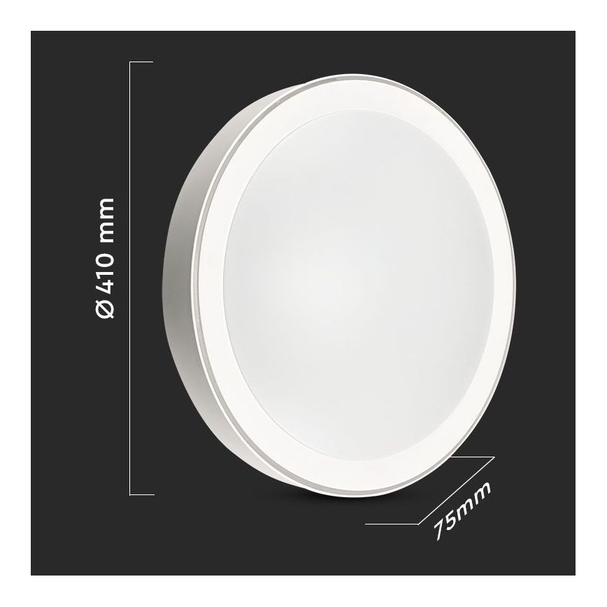 LED dimmbare Deckenleuchte LED/40W/230V 3000K/4000K/6500K Ø 41 cm + Fernbedienung