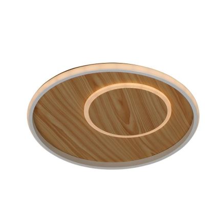 LED Dimmbares Deckenleuchte LED/65W/230V 3000-6500K Braun + Fernbedienung