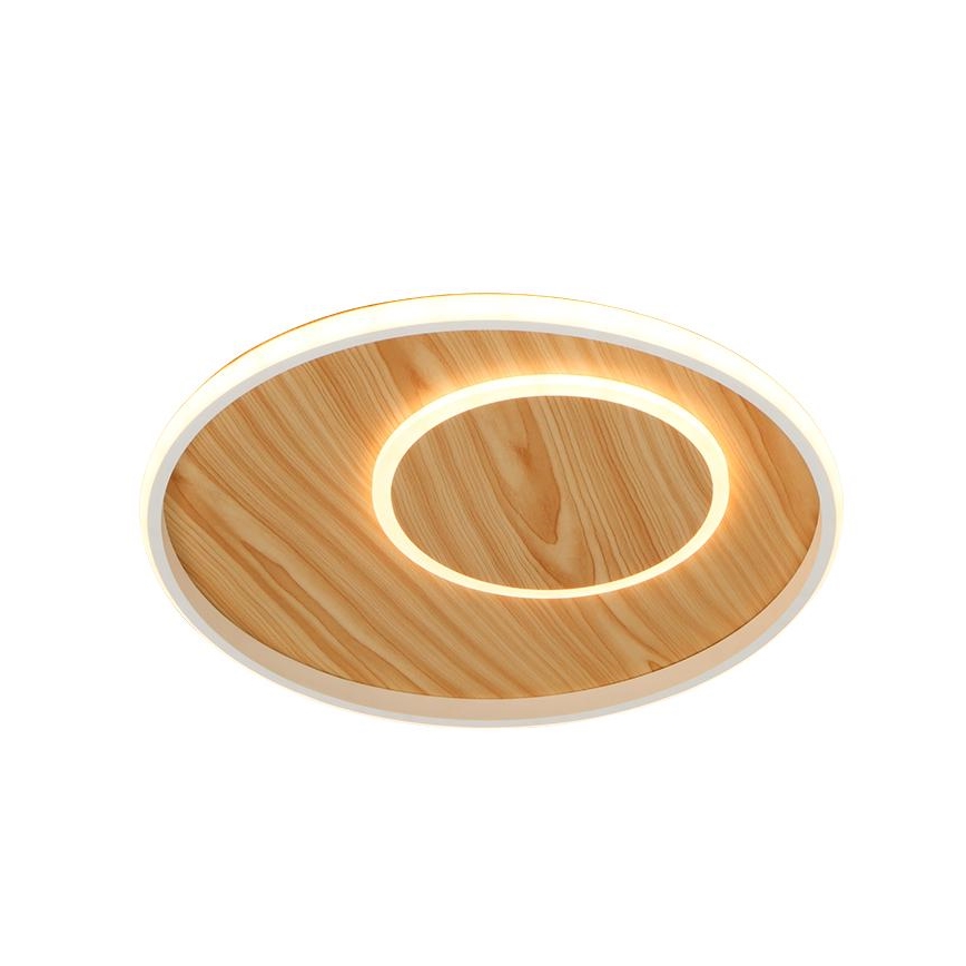LED Dimmbares Deckenleuchte LED/65W/230V 3000-6500K Braun + Fernbedienung