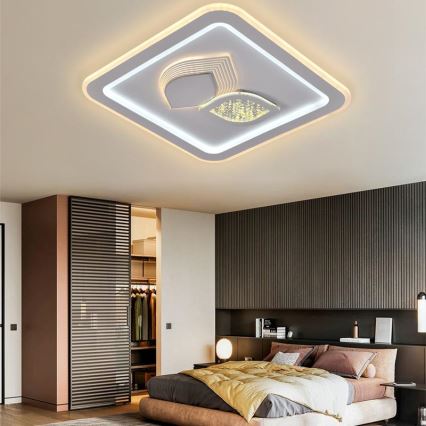 LED Dimmbares Deckenleuchte LED/95W/230V 3000-6500K + Fernbedienung