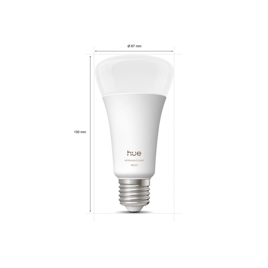 LED-dimmbares Leuchtmittel Philips Hue WHITE AND COLOR AMBIANCE E27/11,8W/230V 1000-20000K