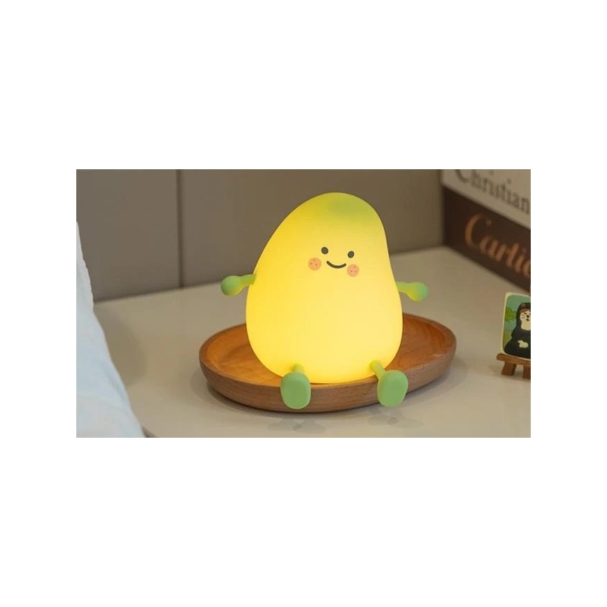 LED-dimmbares, wiederaufladbares Nachtlicht für Kinder LED/1W/5V 3000K 800 mAh Mango