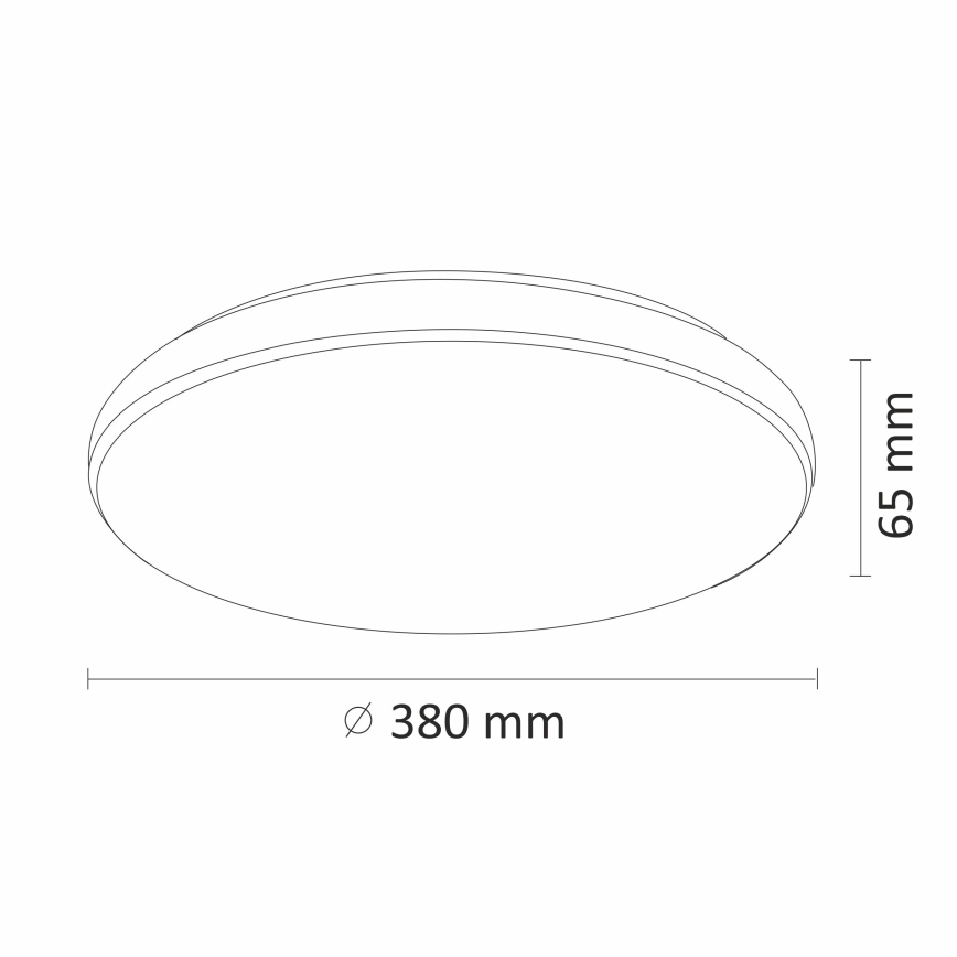 LED-Dimmer-Deckenleuchte DESERT LED/24W/230V mit Fernbedienung