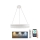LED Dimmerabile cristallo lampadario su filo LED/80W/230V 3000-6500K bianco + telecomando