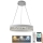 LED Dimmerabile cristallo lampadario su filo LED/90W/230V 3000-6500K bianco + telecomando