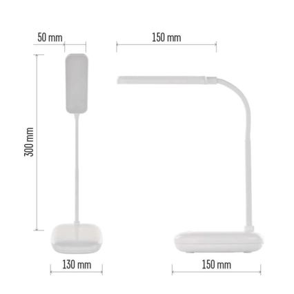 LED Dimmerabile flessibile lampada da tavolo LED/12W/230V 3000K/4000K/6500K bianco