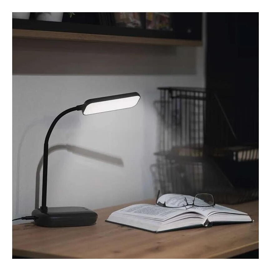 LED Dimmerabile flessibile lampada da tavolo LED/12W/230V 3000K/4000K/6500K nero