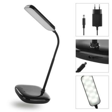 LED Dimmerabile flessibile lampada da tavolo LED/12W/230V 3000K/4000K/6500K nero