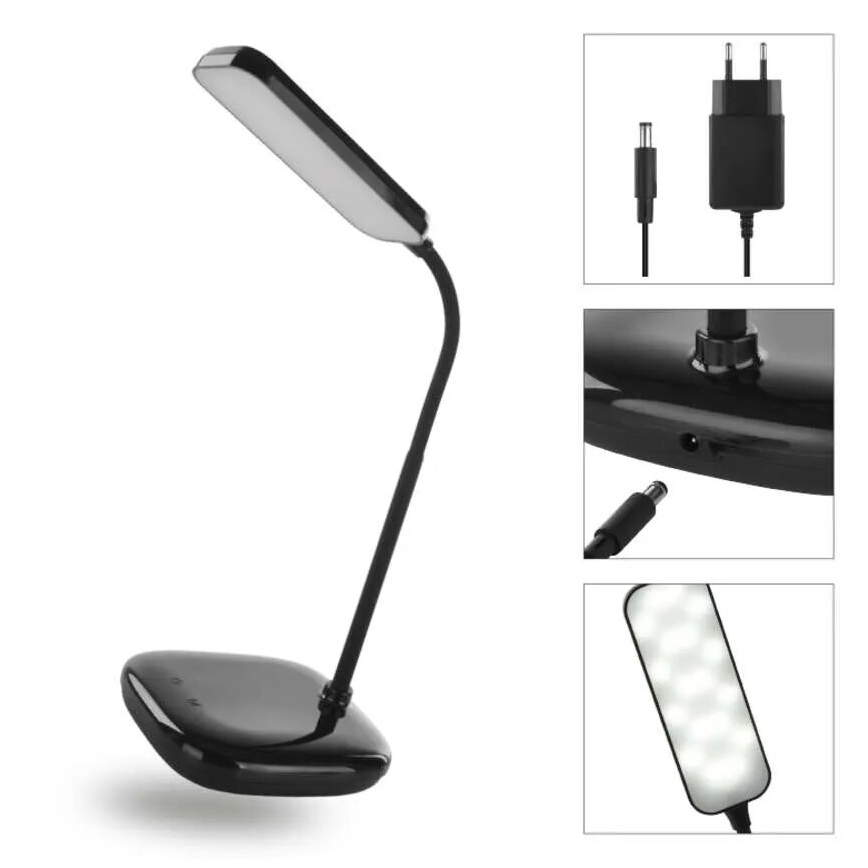 LED Dimmerabile flessibile lampada da tavolo LED/12W/230V 3000K/4000K/6500K nero