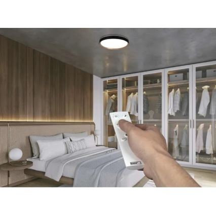 Plafoniera dimmerabile LED ILVI LED/45W/230V 2700-6500K Ø 50 cm nero/beige + telecomando