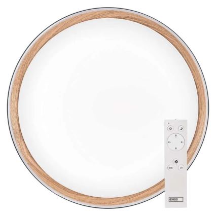 Plafoniera dimmerabile LED ILVI LED/45W/230V 2700-6500K Ø 50 cm nero/beige + telecomando