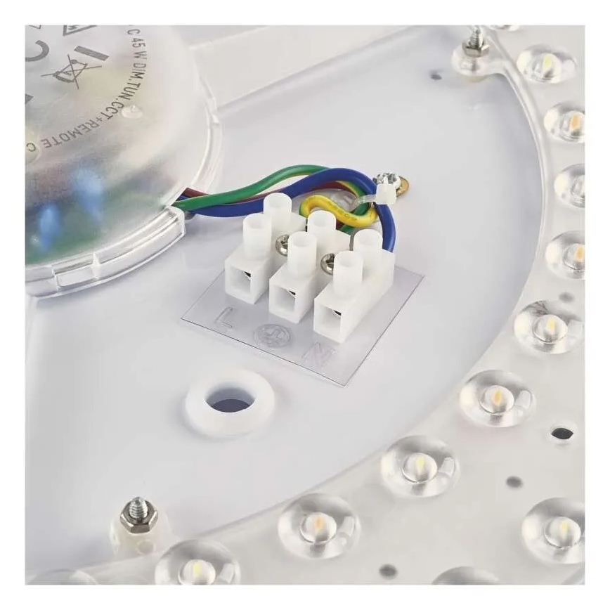 Plafoniera dimmerabile LED ILVI LED/45W/230V 2700-6500K Ø 50 cm nero/beige + telecomando