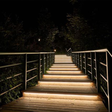 LED Dimmerabile solare striscia LED/1,2W/3,7V 3000K IP67 5m + telecomando
