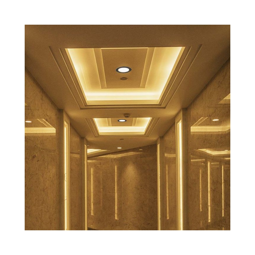 LED Einbau-Spotleuchte LED/12W/230V 3000/4000/6400K Ø 12 cm schwarz