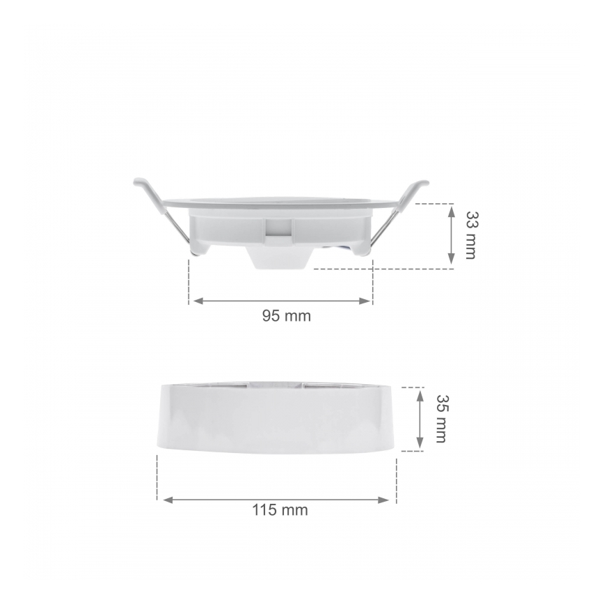 LED-Einbauleuchte ALGINE 2in1 LED/6W/230V 4000K weiß