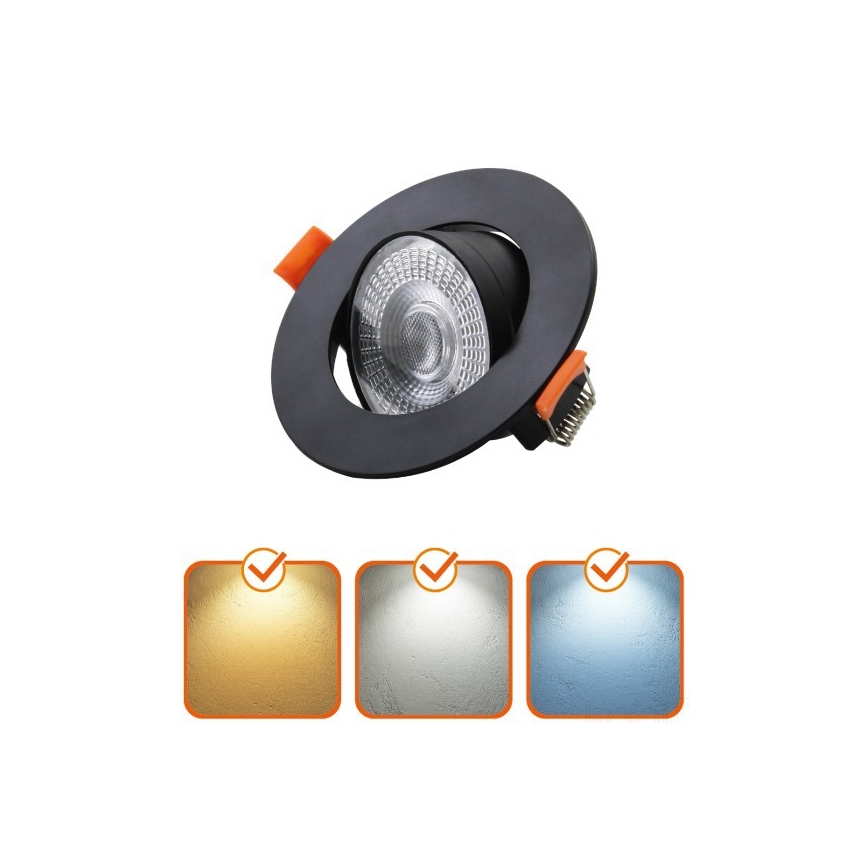 LED-Einbauleuchte BRINO LED/3/5/7W/230V 3000/4000/6500K schwarz