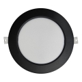 LED-Einbauleuchte CIRCLE LED/12W/230V 4000K d 17 cm schwarz