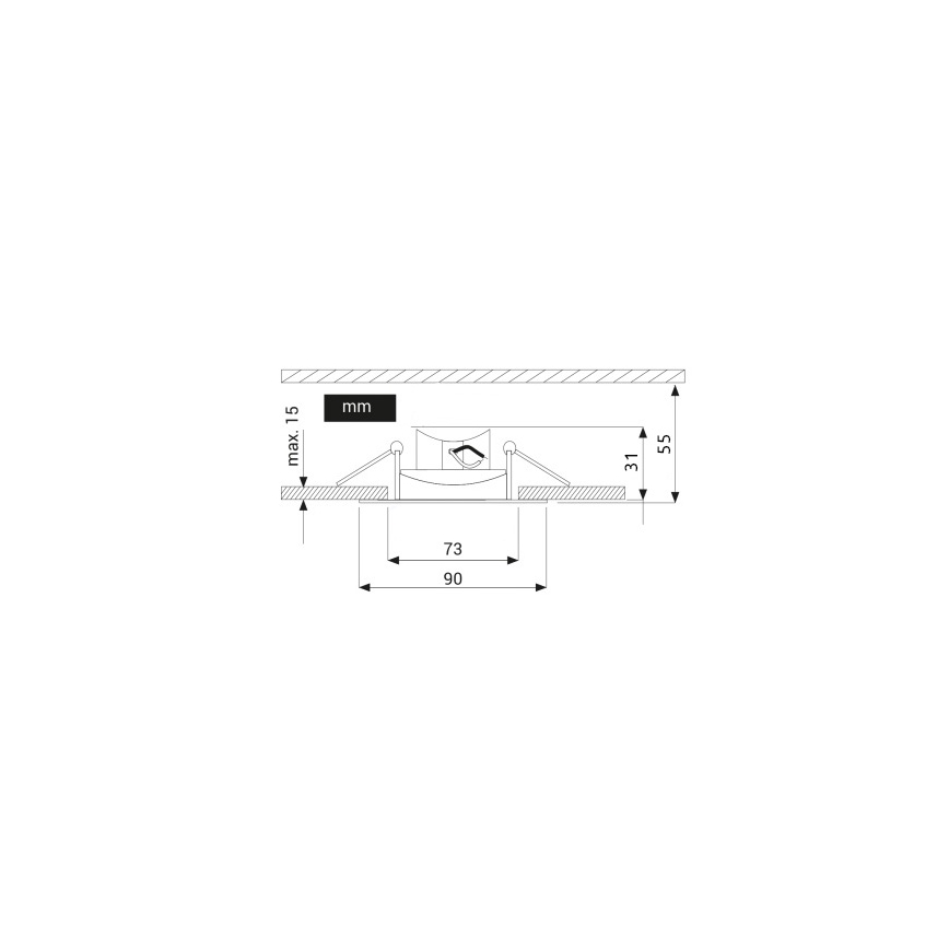 LED-Einbauleuchte EYE LED/5W/230V 3000K