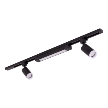 LED Einbauleuchte im Schienensystem TRACER 2xGU10/10W/230V + LED/20W 1 m schwarz