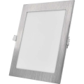 LED-Einbauleuchte NEXXO LED/18W/230V 3000/3500/4000K silber 22,5x22,5 cm