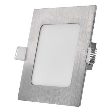 LED-Einbauleuchte NEXXO LED/7W/230V 3000/3500/4000K silber 12x12 cm