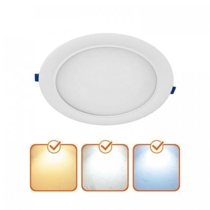 LED-Einbauleuchte SIGARO LED/18W/230V 3000/4000/6500K Ø 22 cm weiß