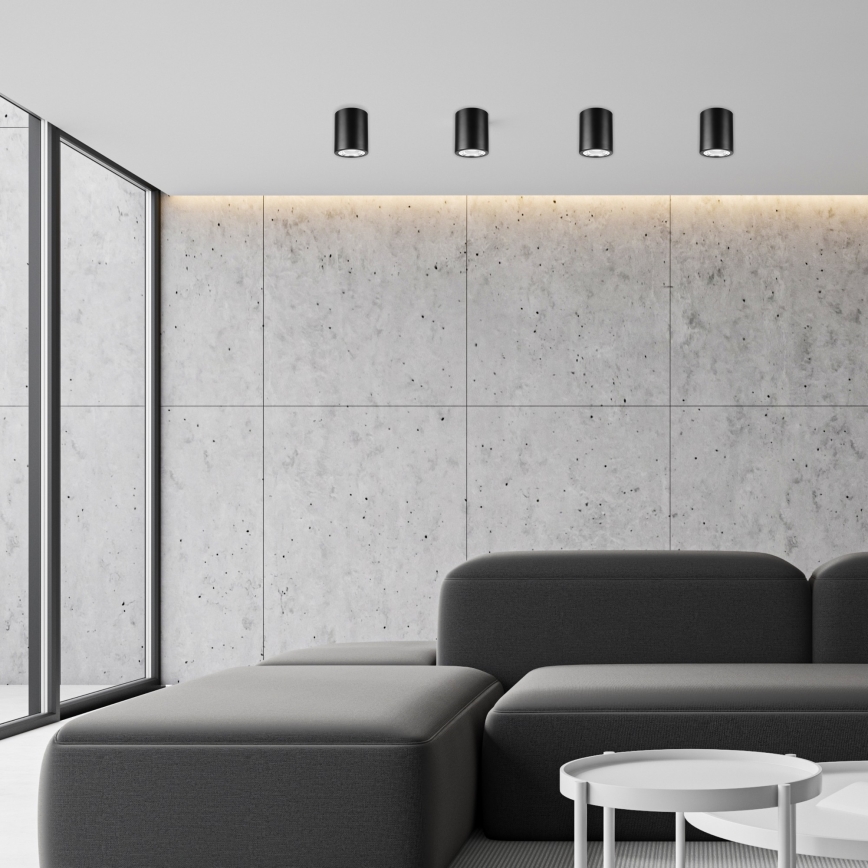 LED Einbauleuchte TACO 1xE27/15W/230V schwarz