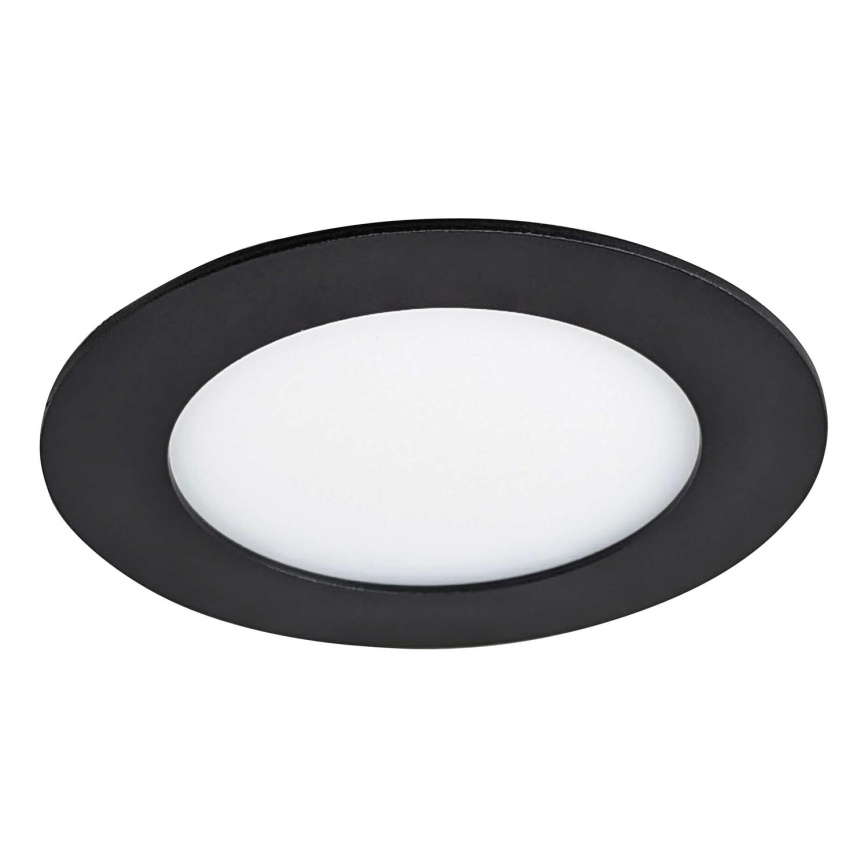 LED-Einbauleuchte VEGA LED/6W/230V 2900/3900/5800K d 12,5 cm schwarz