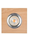 LED-Einbauleuchte VITAR 1xGU10/5W/230V CRI 90 Eiche