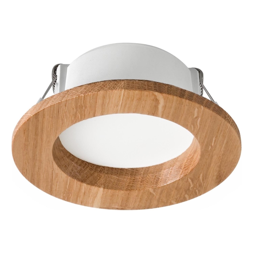 LED-Einbauleuchte WOODY SPOT LED/5,5W/230V 4000K Eiche ø 10 cm