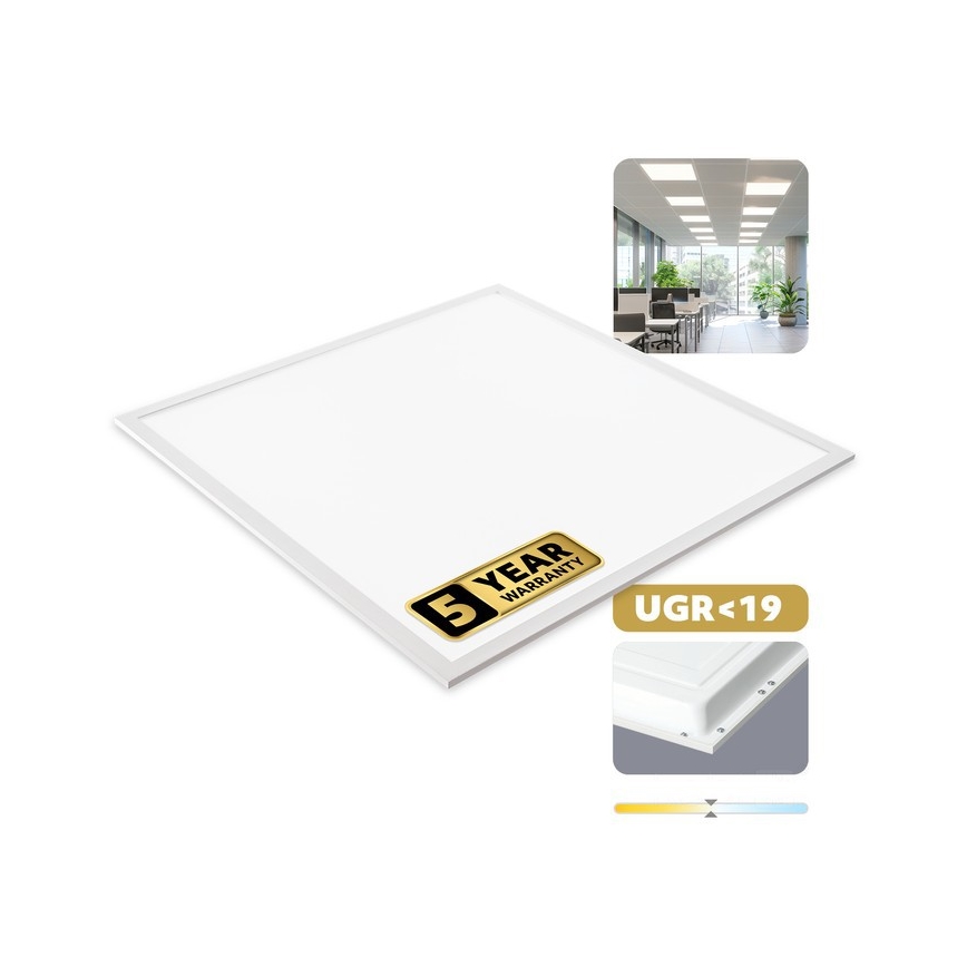 LED Einbaupanel DAVRO LED/40W/230V 4000K UGR19 59,5x59,5 cm weiß