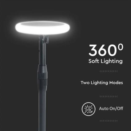 LED Einstellbare Solarlampe GARDEN LED/8W/5V 60-129 cm 4000K IP65