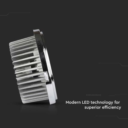 LED Faretto da incasso LED/20W/230V 4000K 40°/20° diametro 11 cm cromo lucido