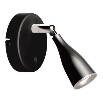 LED Faretto da parete LED/4,5W/230V 4000K nero