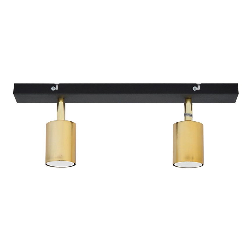 LED Faretto TUNE 2xGU10/4,8W/230V oro/nero