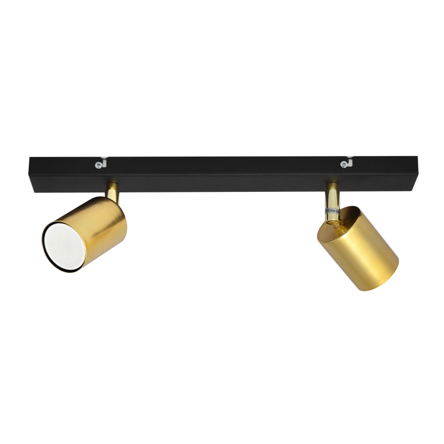 LED Faretto TUNE 2xGU10/4,8W/230V oro/nero
