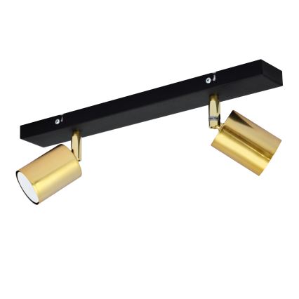 LED Faretto TUNE 2xGU10/4,8W/230V oro/nero