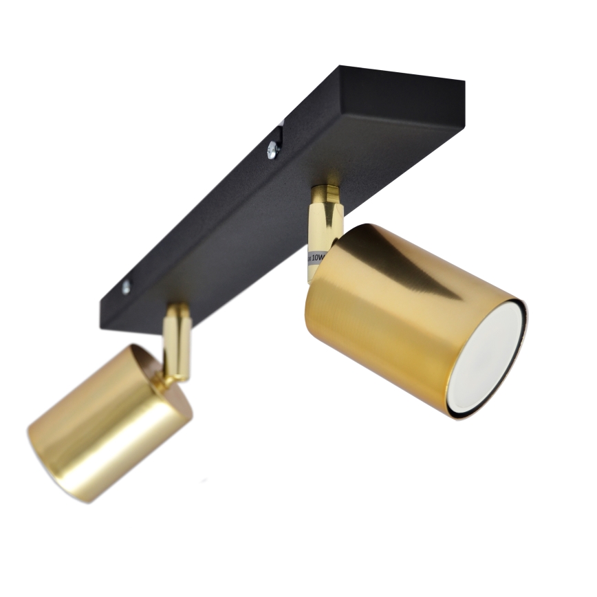 LED Faretto TUNE 2xGU10/4,8W/230V oro/nero