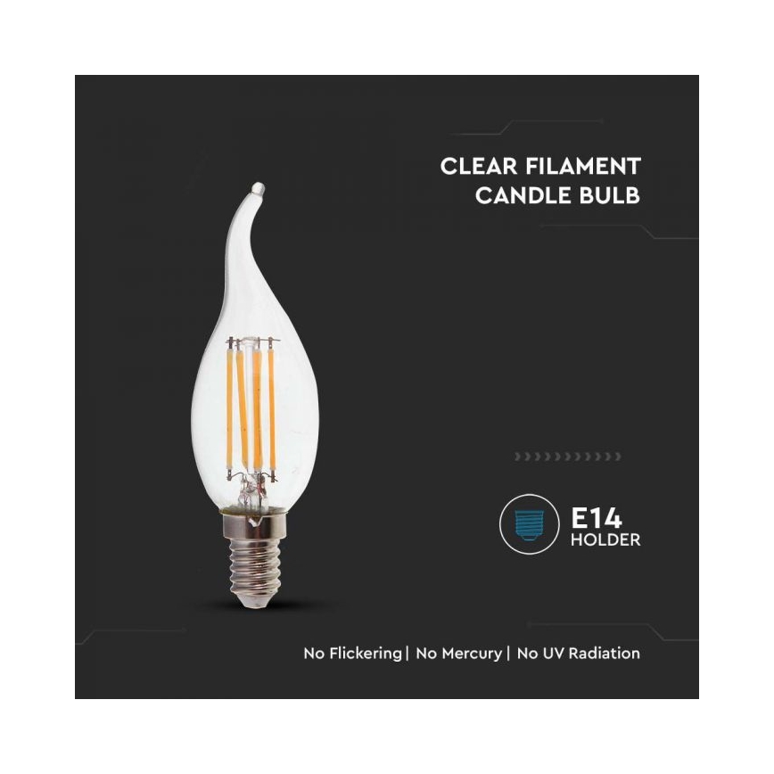 LED-Filamentlampe E14/4W/230V 4000K