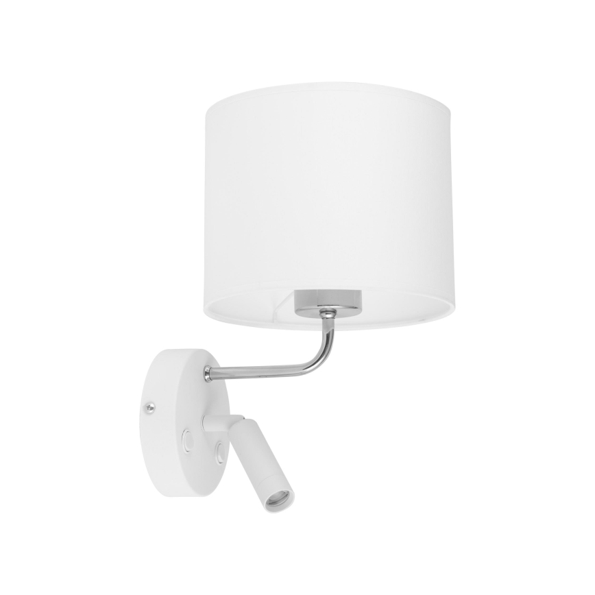 LED Flexibles Leuchtmittel RICHI 1xE27/15W/230V + LED/3W/230V Weiß
