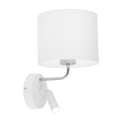 LED Flexibles Leuchtmittel RICHI 1xE27/15W/230V + LED/3W/230V Weiß