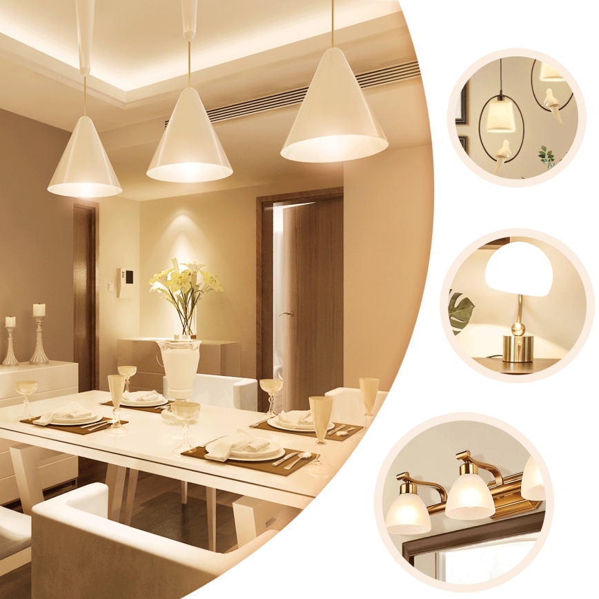 LED-Glühbirne A60 E27/6W/230V 330° 2700K - Aigostar