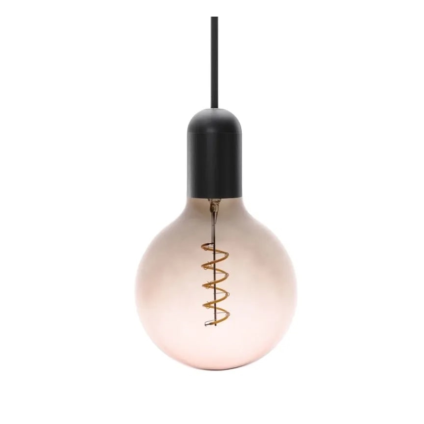LED-Glühbirne FILAMENT SPIRAL G125 E27/4W/230V 2000K grau/rosa