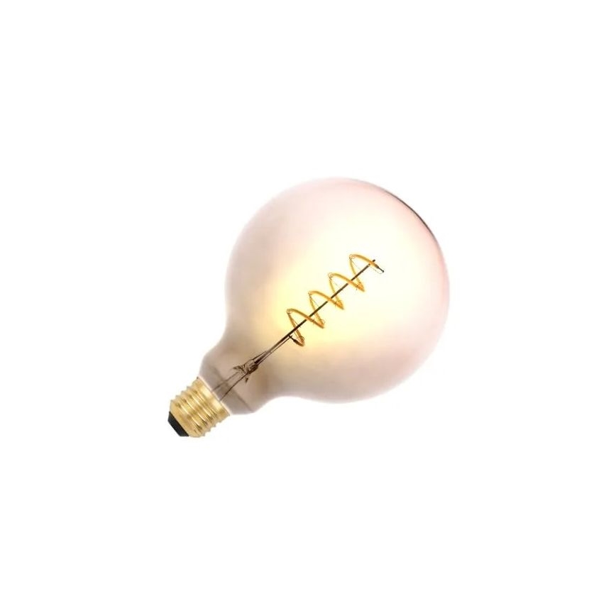 LED-Glühbirne FILAMENT SPIRAL G125 E27/4W/230V 2000K grau/rosa