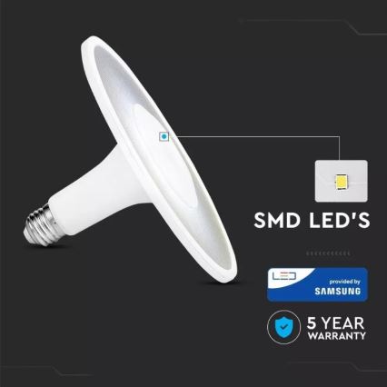 LED-Glühbirne SAMSUNG CHIP UFO E27/18W/230V 6400K