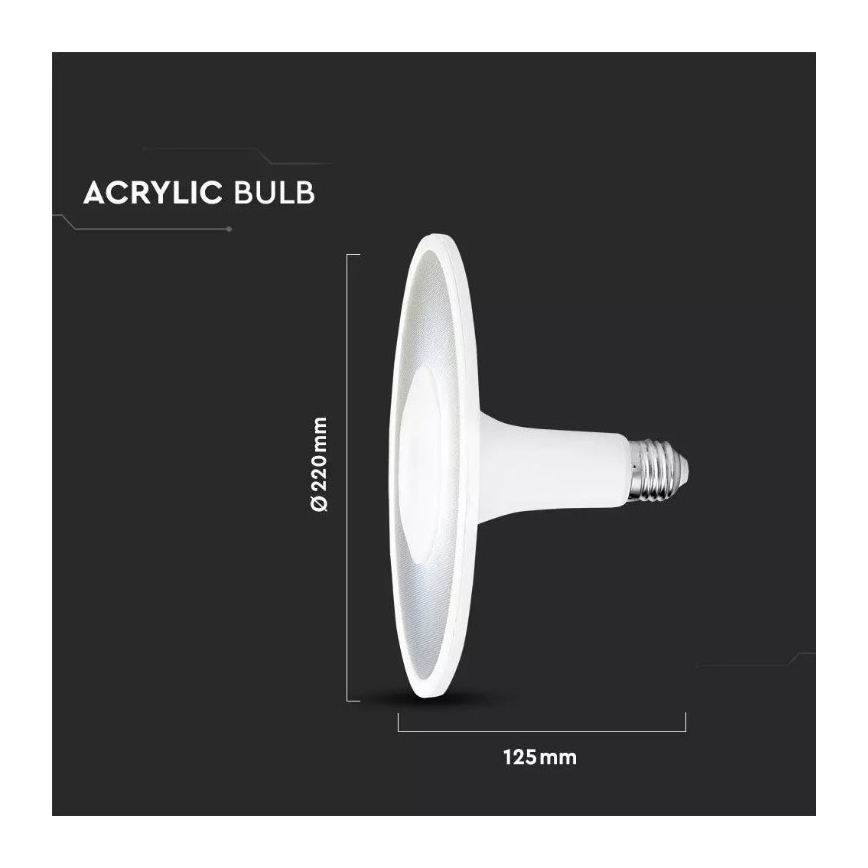 LED-Glühbirne SAMSUNG CHIP UFO E27/18W/230V 6400K