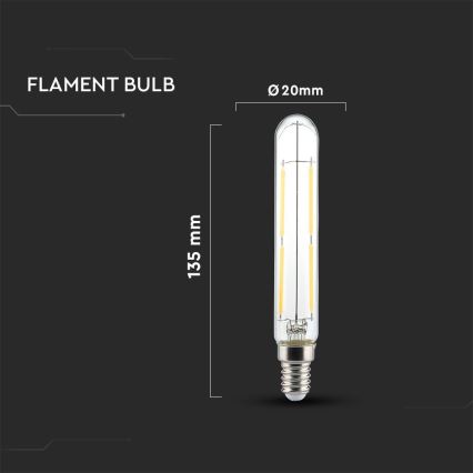 LED-Glühlampe FILAMENT T20 E14/4W/230V 3000K