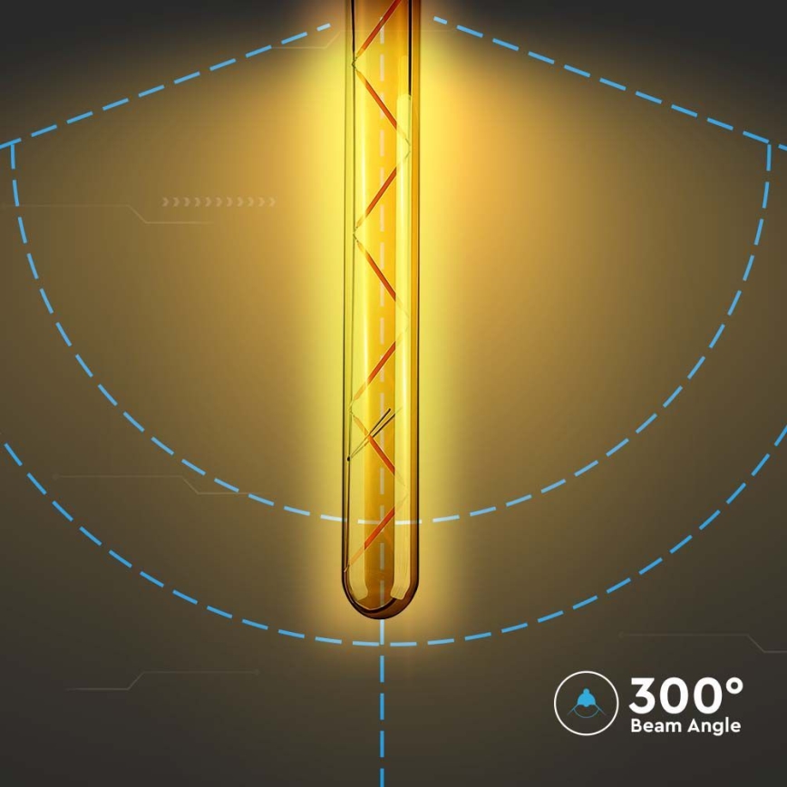 LED-Glühlampe FILAMENT T30 E27/7W/230V 2200K