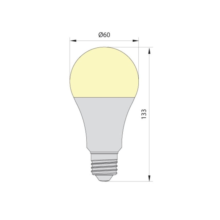 LED-Glühlampe LEDSTAR ECO A65 E27/20W/230V 4000K